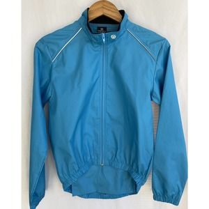 CANARI Cycling Full Zip up Windbreaker Jacket Lightweight Sky Blue Size S